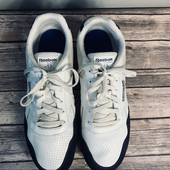 Men’s Classic Reebok White blue Size 13 - Picture 3 of 5